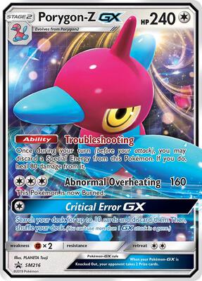 Porygon-Z GX - SM216 card from SM Promos
