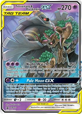 Trevenant & Dusknoir GX - SM217 card from SM Promos