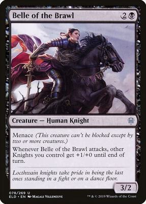 Belle of the Brawl card from Throne of Eldraine