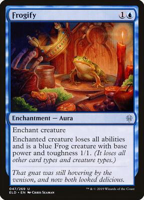 Frogify card from Throne of Eldraine