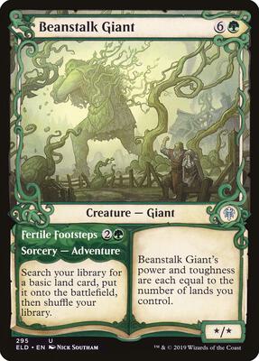 Beanstalk Giant (Showcase) card from Throne of Eldraine
