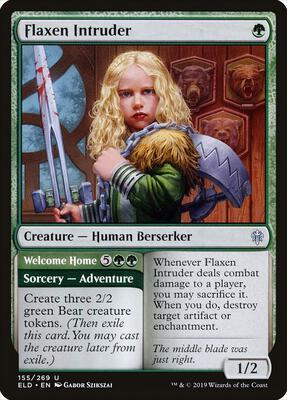 Flaxen Intruder card from Throne of Eldraine