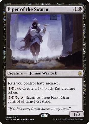 Piper of the Swarm card from Throne of Eldraine