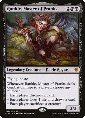 Rankle, Master of Pranks card from Throne of Eldraine