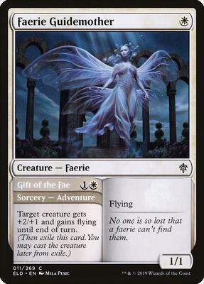 Faerie Guidemother card from Throne of Eldraine