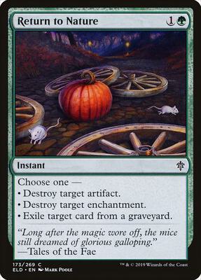 Return to Nature card from Throne of Eldraine