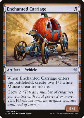 Enchanted Carriage card from Throne of Eldraine