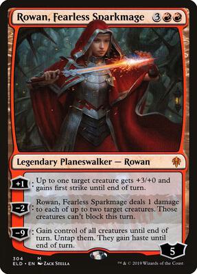 Rowan, Fearless Sparkmage card from Throne of Eldraine