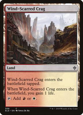 Wind-Scarred Crag card from Throne of Eldraine