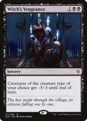 Witch's Vengeance card from Throne of Eldraine