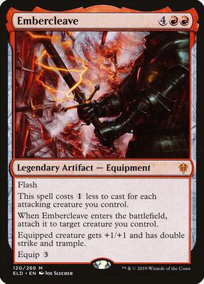 Embercleave card from Throne of Eldraine