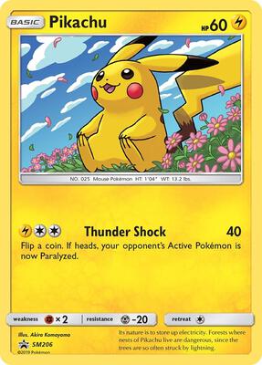 Pikachu - SM206 card from SM Promos