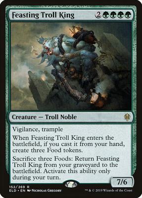 Feasting Troll King card from Throne of Eldraine