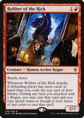 Robber of the Rich card from Throne of Eldraine