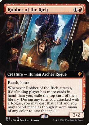 Robber of the Rich (Extended Art) card from Throne of Eldraine