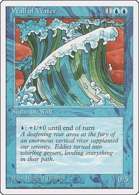 Wall of Water card from Fourth Edition