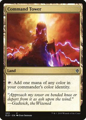 Command Tower card from Throne of Eldraine