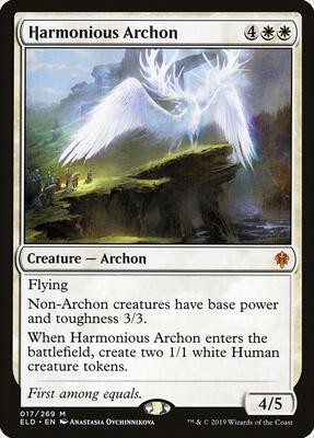 Harmonious Archon card from Throne of Eldraine