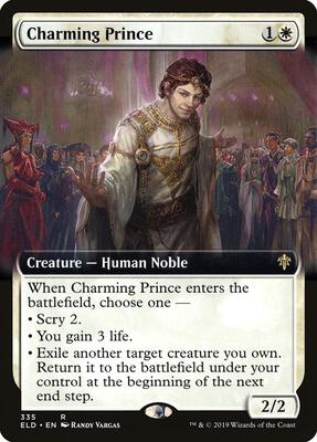 Charming Prince (Extended Art) card from Throne of Eldraine