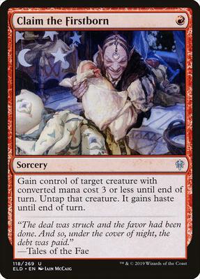 Claim the Firstborn card from Throne of Eldraine