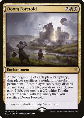 Doom Foretold card from Throne of Eldraine