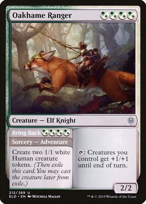 Oakhame Ranger card from Throne of Eldraine