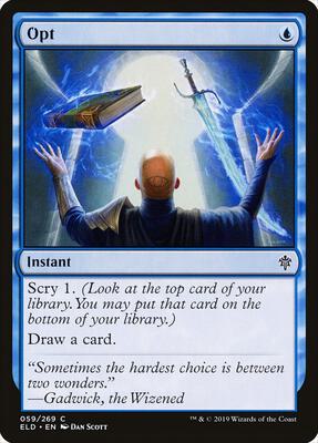 Opt card from Throne of Eldraine