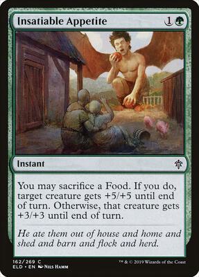 Insatiable Appetite card from Throne of Eldraine