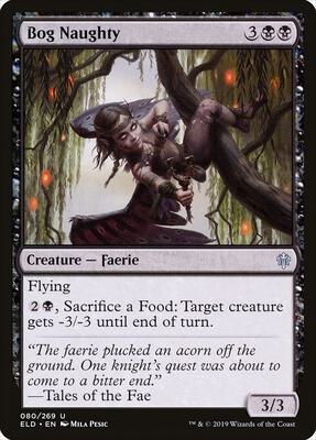 Bog Naughty card from Throne of Eldraine