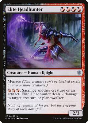 Elite Headhunter card from Throne of Eldraine