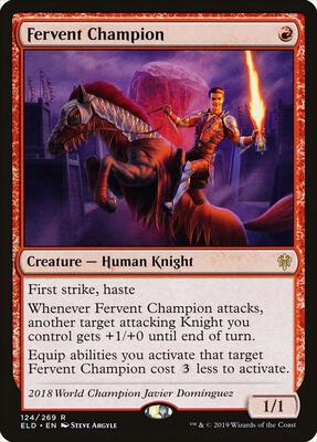 Fervent Champion card from Throne of Eldraine