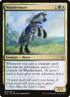 Wandermare card from Throne of Eldraine