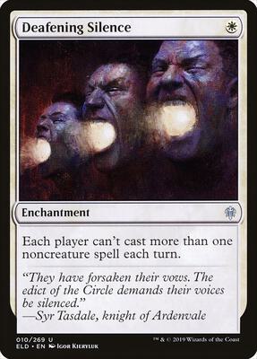 Deafening Silence card from Throne of Eldraine