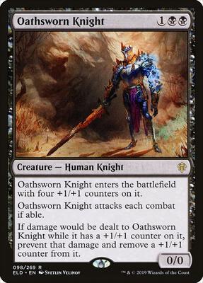 Oathsworn Knight card from Throne of Eldraine