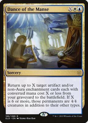 Dance of the Manse card from Throne of Eldraine