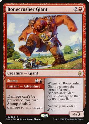 Bonecrusher Giant card from Throne of Eldraine
