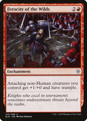 Ferocity of the Wilds card from Throne of Eldraine
