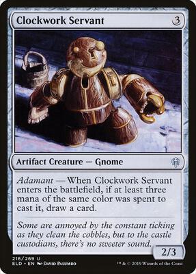 Clockwork Servant card from Throne of Eldraine