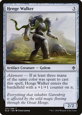 Henge Walker card from Throne of Eldraine