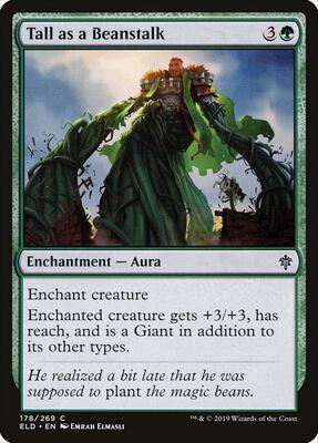 Tall as a Beanstalk card from Throne of Eldraine