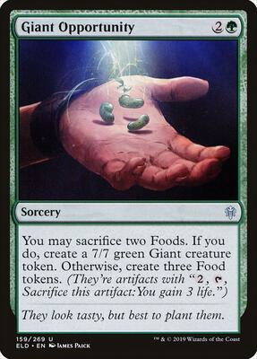 Giant Opportunity card from Throne of Eldraine