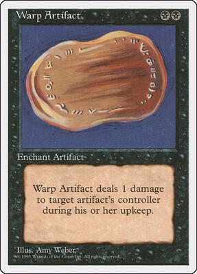 Warp Artifact card from Fourth Edition
