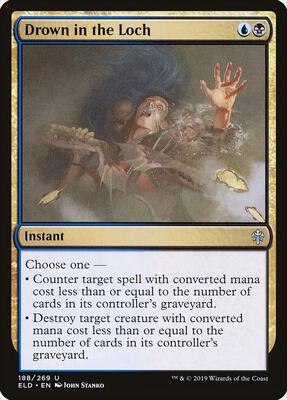 Drown in the Loch card from Throne of Eldraine