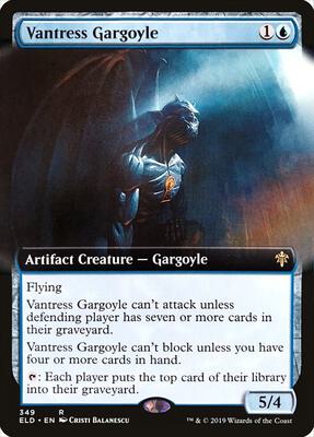 Vantress Gargoyle (Extended Art) card from Throne of Eldraine