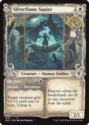 Silverflame Squire (Showcase) card from Throne of Eldraine