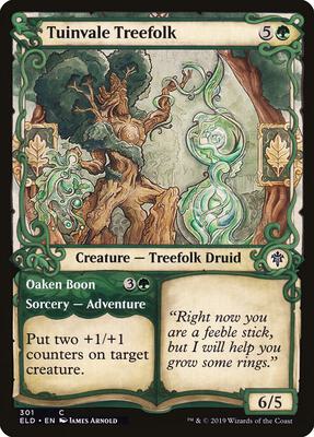 Tuinvale Treefolk (Showcase) card from Throne of Eldraine
