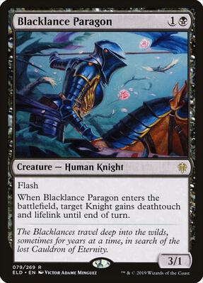 Blacklance Paragon card from Throne of Eldraine