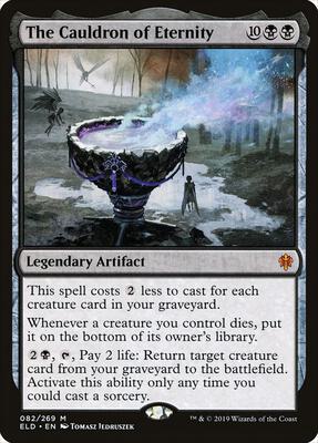 The Cauldron of Eternity card from Throne of Eldraine