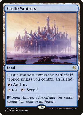 Castle Vantress card from Throne of Eldraine