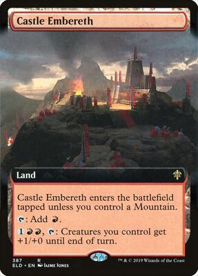 Castle Embereth (Extended Art) card from Throne of Eldraine
